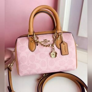 COACH Mini Rowan In Powder Pink - NWT
